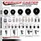 Service Caster 3'' Phenolic Swivel 3/4'' Expanding Stem Caster Set with Brake, 4PK SCC-EX20S314-PHR-PLB-34-4 - alternate 4